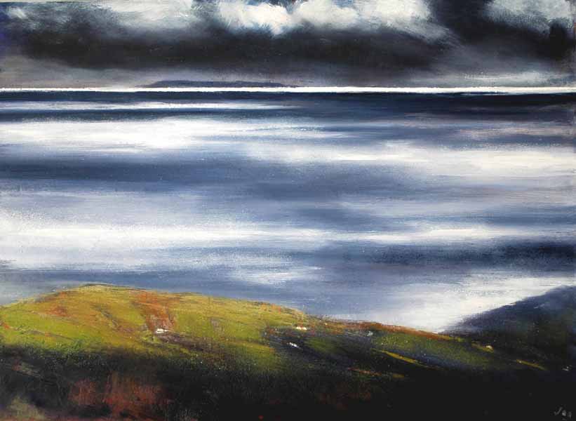 Seascape Painting of Ireland with Stormy Skies II